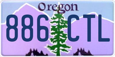 OR license plate 886CTL