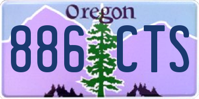 OR license plate 886CTS