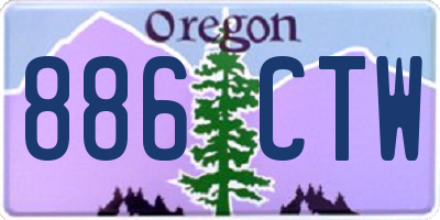 OR license plate 886CTW