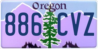 OR license plate 886CVZ