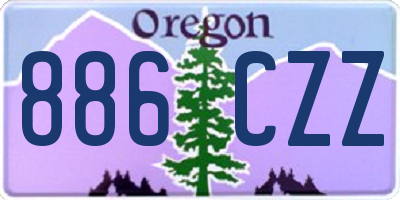 OR license plate 886CZZ
