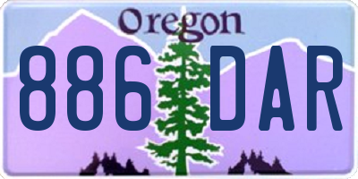 OR license plate 886DAR