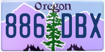 OR license plate 886DBX
