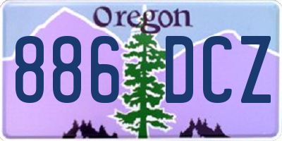 OR license plate 886DCZ