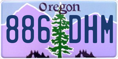 OR license plate 886DHM