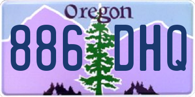 OR license plate 886DHQ