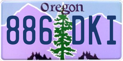OR license plate 886DKI
