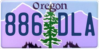 OR license plate 886DLA