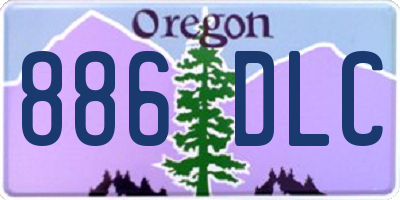 OR license plate 886DLC