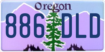 OR license plate 886DLD