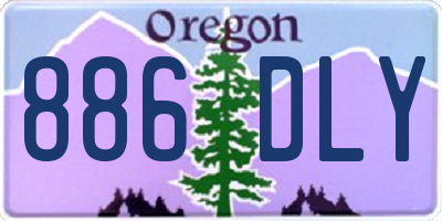 OR license plate 886DLY
