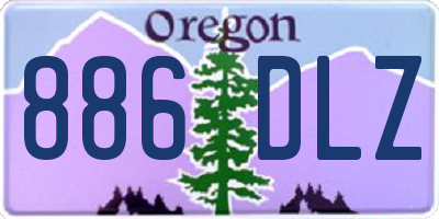 OR license plate 886DLZ