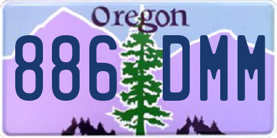 OR license plate 886DMM