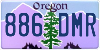 OR license plate 886DMR