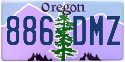 OR license plate 886DMZ