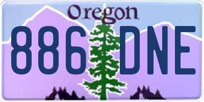 OR license plate 886DNE