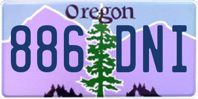 OR license plate 886DNI