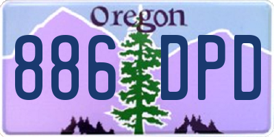 OR license plate 886DPD