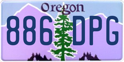 OR license plate 886DPG