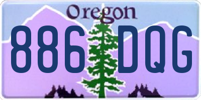 OR license plate 886DQG
