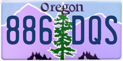 OR license plate 886DQS