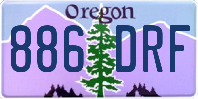OR license plate 886DRF