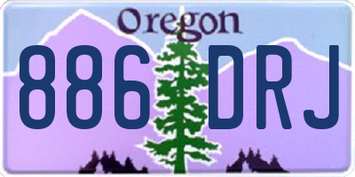 OR license plate 886DRJ