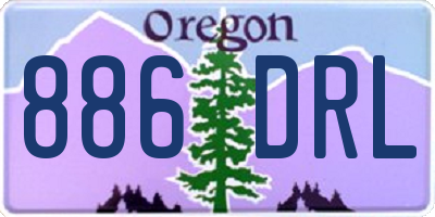 OR license plate 886DRL