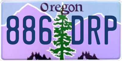 OR license plate 886DRP
