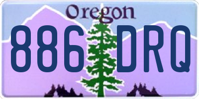 OR license plate 886DRQ