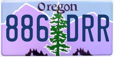 OR license plate 886DRR