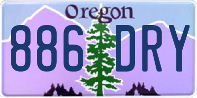 OR license plate 886DRY