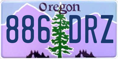 OR license plate 886DRZ