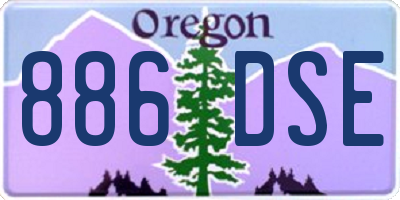 OR license plate 886DSE