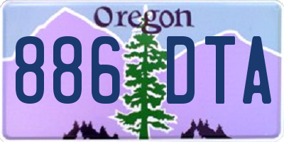 OR license plate 886DTA