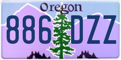 OR license plate 886DZZ