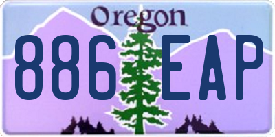 OR license plate 886EAP