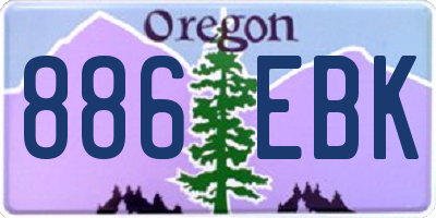 OR license plate 886EBK