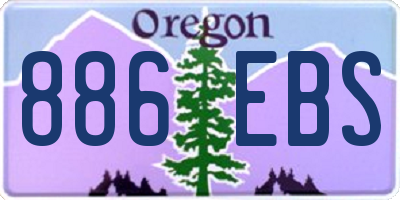 OR license plate 886EBS
