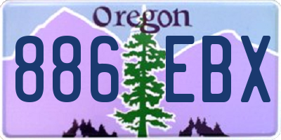 OR license plate 886EBX