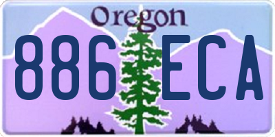 OR license plate 886ECA