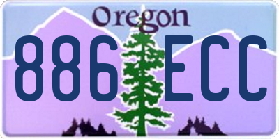 OR license plate 886ECC