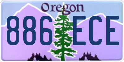 OR license plate 886ECE