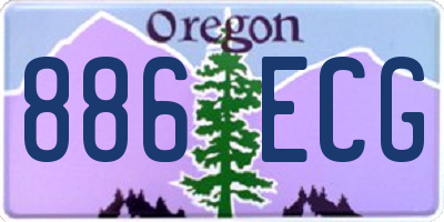 OR license plate 886ECG