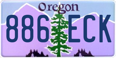 OR license plate 886ECK