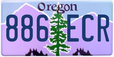 OR license plate 886ECR