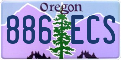OR license plate 886ECS