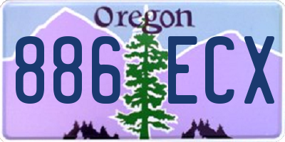 OR license plate 886ECX