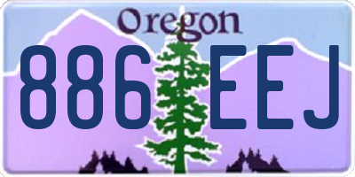 OR license plate 886EEJ