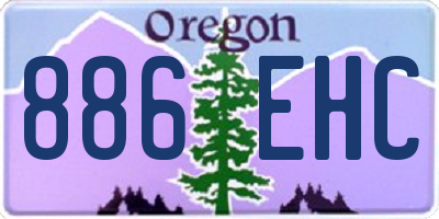 OR license plate 886EHC